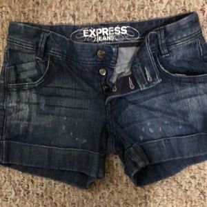 Express jean shorts